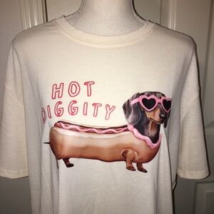 NWOT Shein Oversized Dachshund Tee